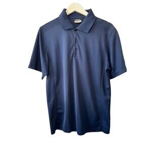 Nike GOLF Dri-Fit Standard Fit Navy Blue Short Sleeve Polo Shirt Men's Small